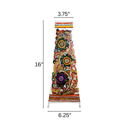 Tholu Bommalata Lamp – Flowers (16" - Rectangular)