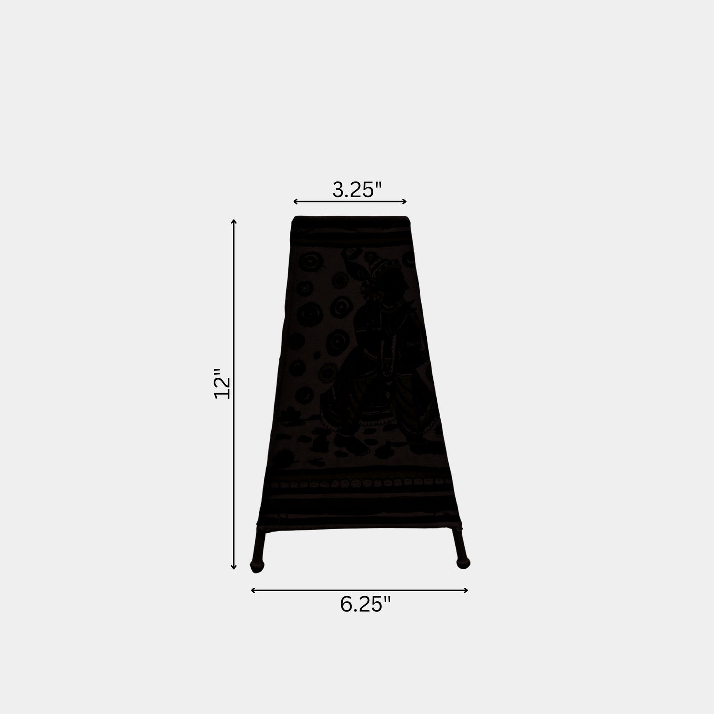 tholu bommalata lamp – elephant folk lamp (12" - rectangular)